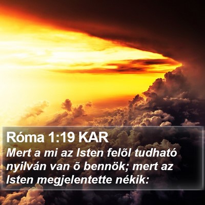 Róma 1:19 KAR Bible Verse Image