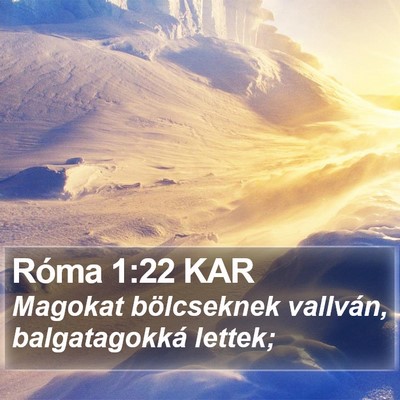 Róma 1:22 KAR Bible Verse Image