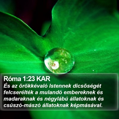 Róma 1:23 KAR Bible Verse Image
