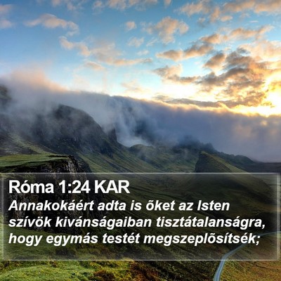 Róma 1:24 KAR Bible Verse Image
