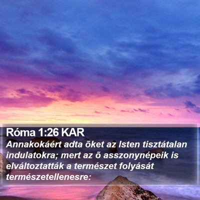 Róma 1:26 KAR Bible Verse Image
