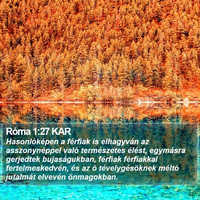 Róma 1:27 KAR Bible Verse Image