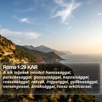 Róma 1:29 KAR Bible Verse Image