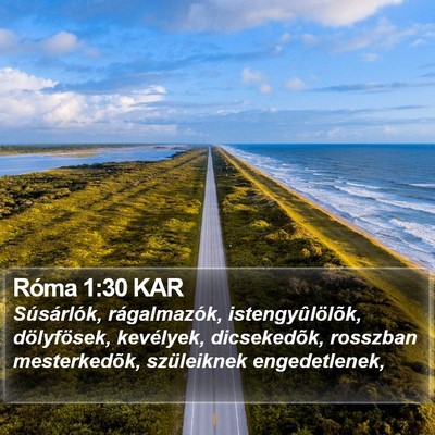Róma 1:30 KAR Bible Verse Image