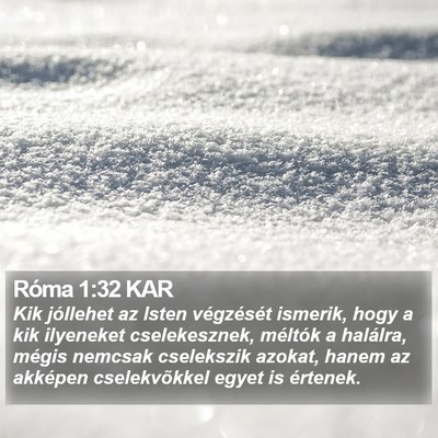 Róma 1:32 KAR Bible Verse Image