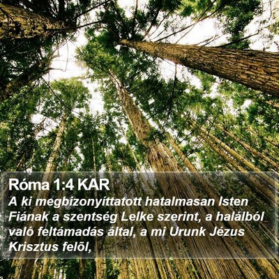 Róma 1:4 KAR Bible Verse Image