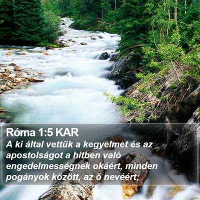 Róma 1:5 KAR Bible Verse Image