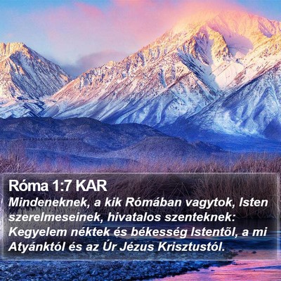 Róma 1:7 KAR Bible Verse Image