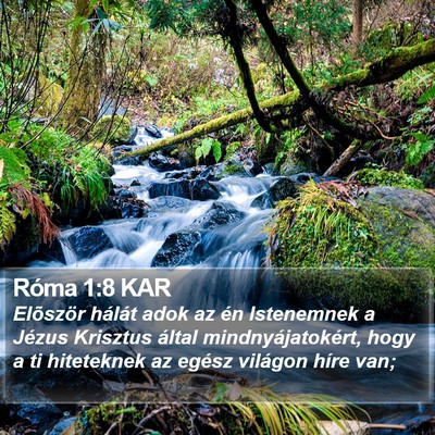 Róma 1:8 KAR Bible Verse Image