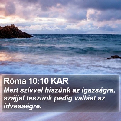 Róma 10:10 KAR Bible Verse Image