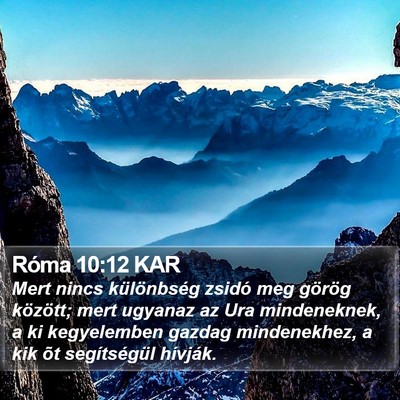 Róma 10:12 KAR Bible Verse Image