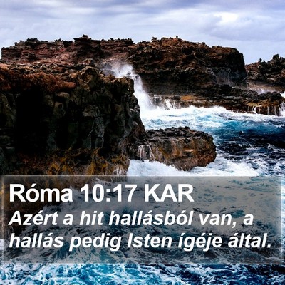 Róma 10:17 KAR Bible Verse Image