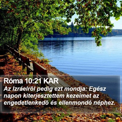 Róma 10:21 KAR Bible Verse Image
