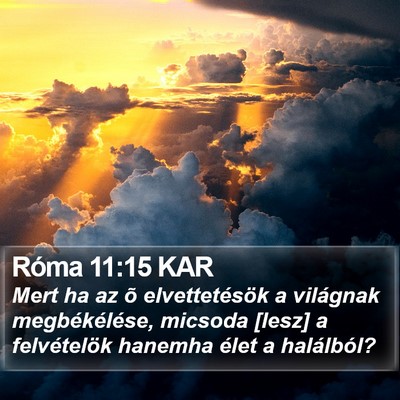 Róma 11:15 KAR Bible Verse Image