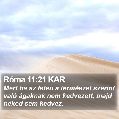 Róma 11:21 KAR Bible Verse Image