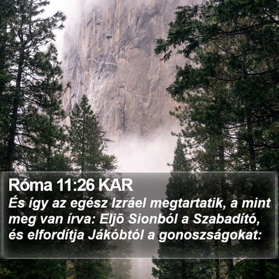 Róma 11:26 KAR Bible Verse Image