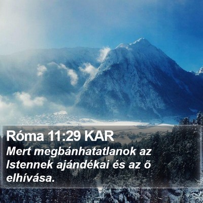 Róma 11:29 KAR Bible Verse Image