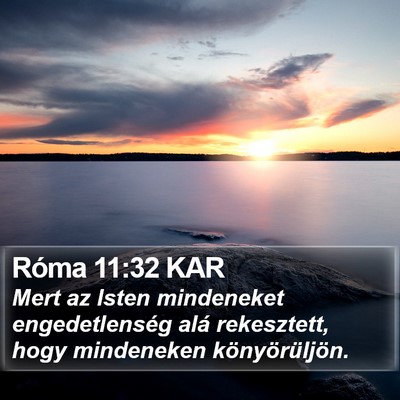 Róma 11:32 KAR Bible Verse Image