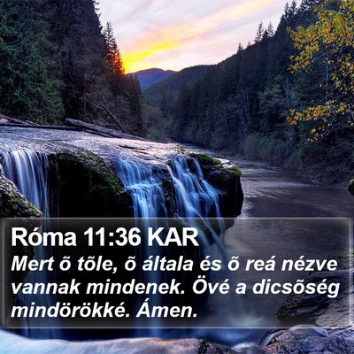 Róma 11:36 KAR Bible Verse Image