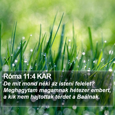 Róma 11:4 KAR Bible Verse Image