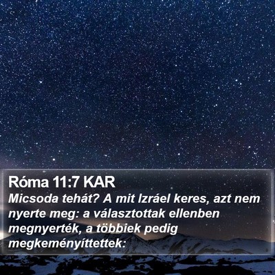 Róma 11:7 KAR Bible Verse Image