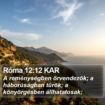 Róma 12:12 KAR Bible Verse Image
