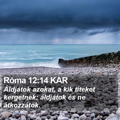Róma 12:14 KAR Bible Verse Image