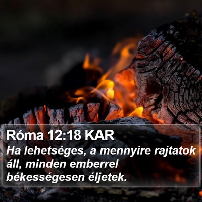 Róma 12:18 KAR Bible Verse Image