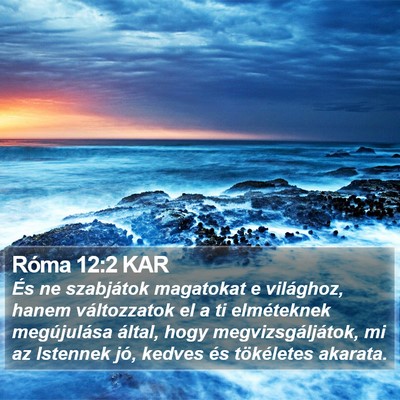 Róma 12:2 KAR Bible Verse Image