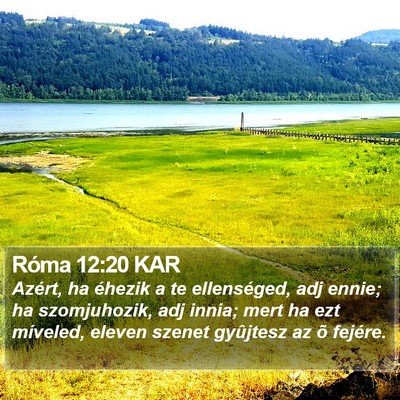 Róma 12:20 KAR Bible Verse Image