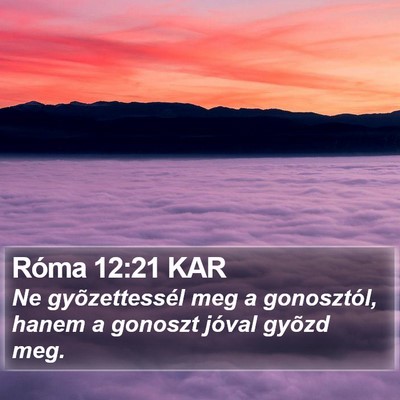 Róma 12:21 KAR Bible Verse Image