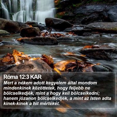 Róma 12:3 KAR Bible Verse Image