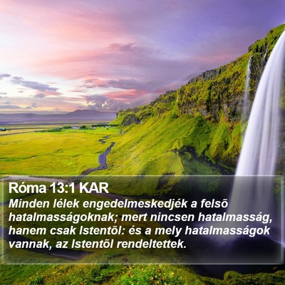 Róma 13:1 KAR Bible Verse Image