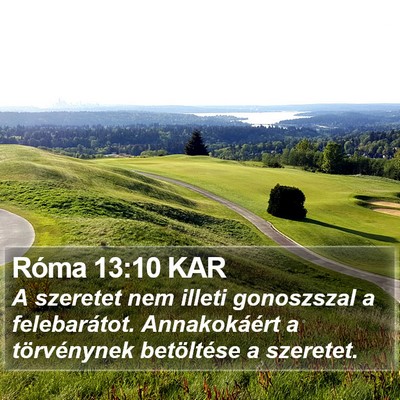 Róma 13:10 KAR Bible Verse Image