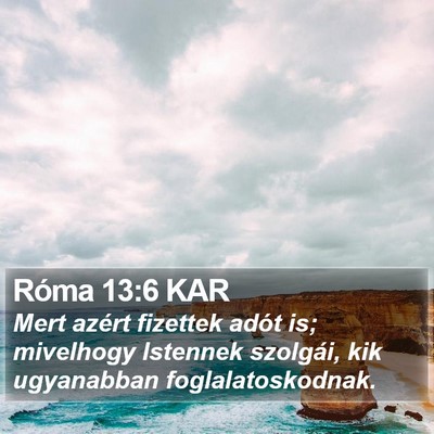 Róma 13:6 KAR Bible Verse Image