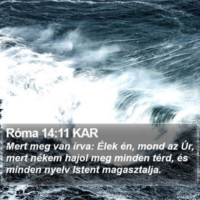 Róma 14:11 KAR Bible Verse Image