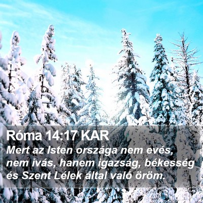Róma 14:17 KAR Bible Verse Image