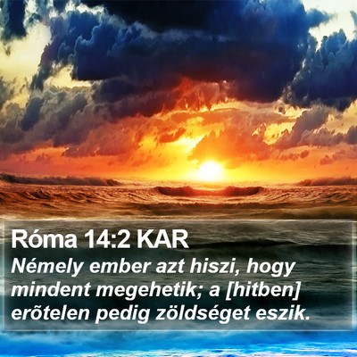 Róma 14:2 KAR Bible Verse Image