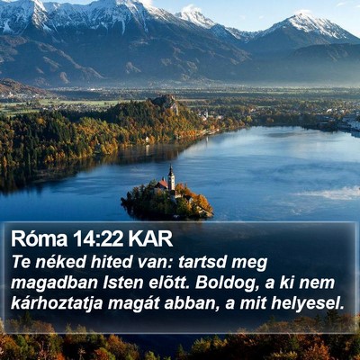 Róma 14:22 KAR Bible Verse Image