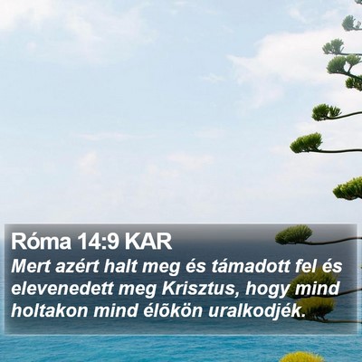 Róma 14:9 KAR Bible Verse Image