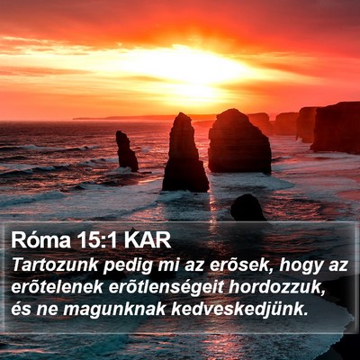 Róma 15:1 KAR Bible Verse Image