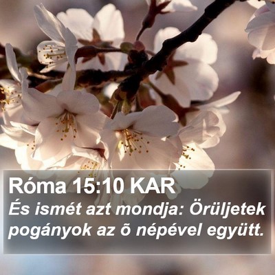 Róma 15:10 KAR Bible Verse Image