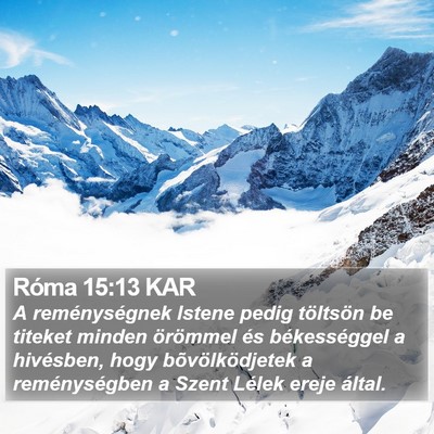 Róma 15:13 KAR Bible Verse Image