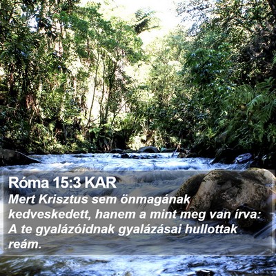 Róma 15:3 KAR Bible Verse Image