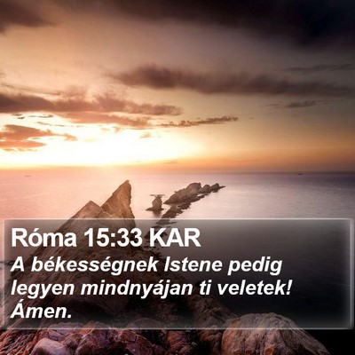 Róma 15:33 KAR Bible Verse Image