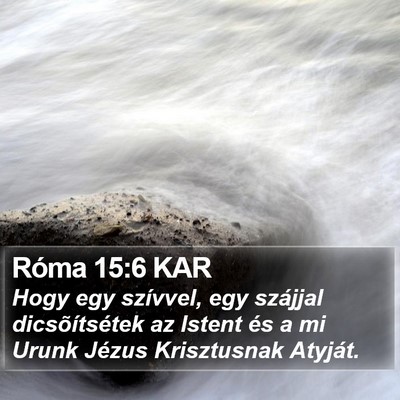 Róma 15:6 KAR Bible Verse Image