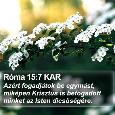 Róma 15:7 KAR Bible Verse Image