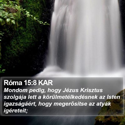 Róma 15:8 KAR Bible Verse Image