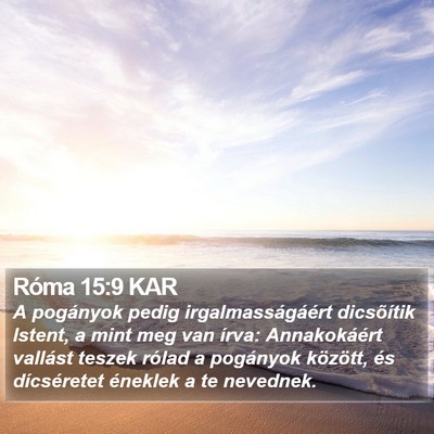 Róma 15:9 KAR Bible Verse Image