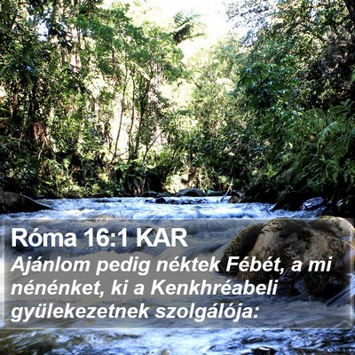 Róma 16:1 KAR Bible Verse Image